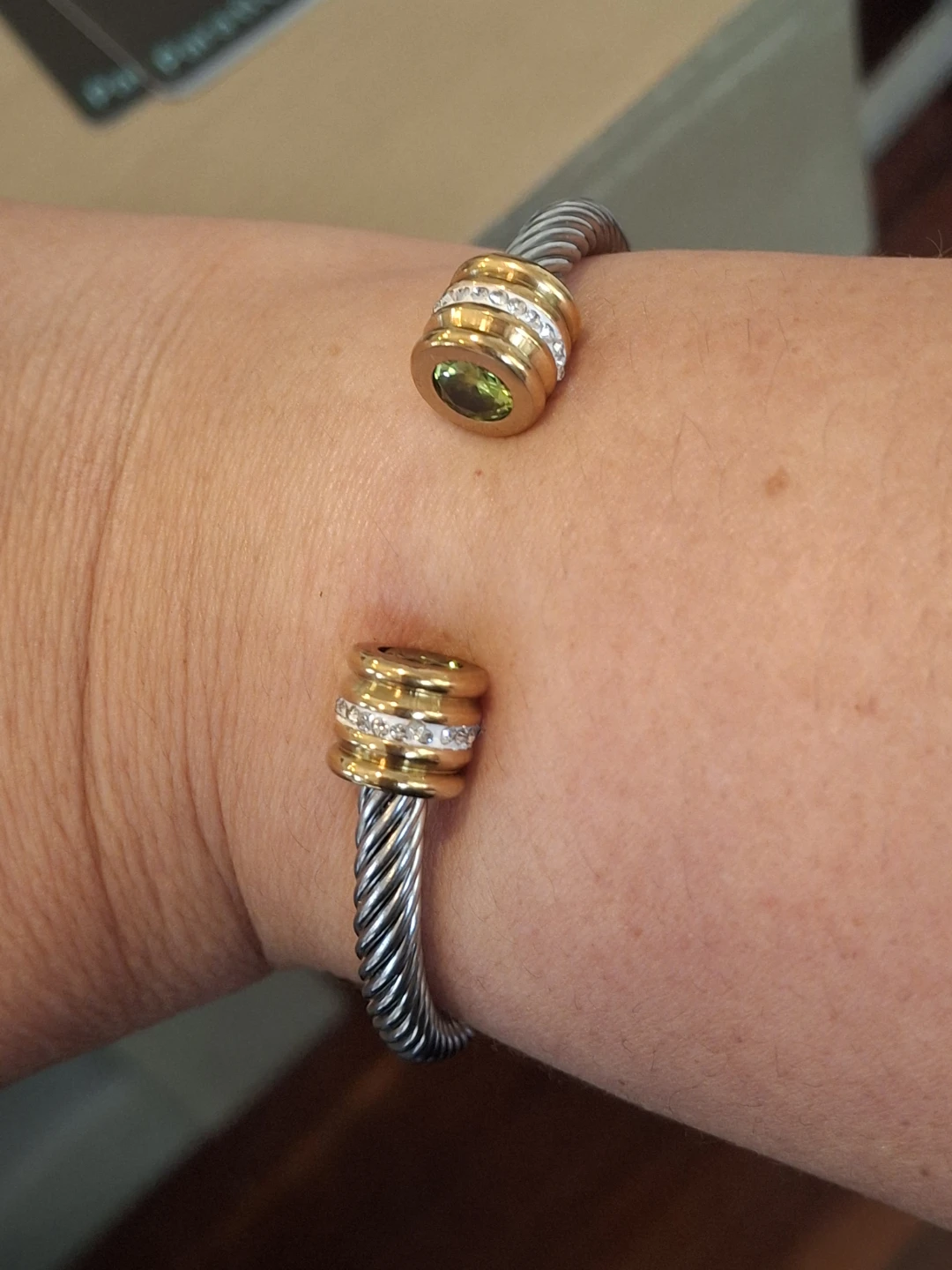 Bracelet with Peridot & Diamonds - photo 2