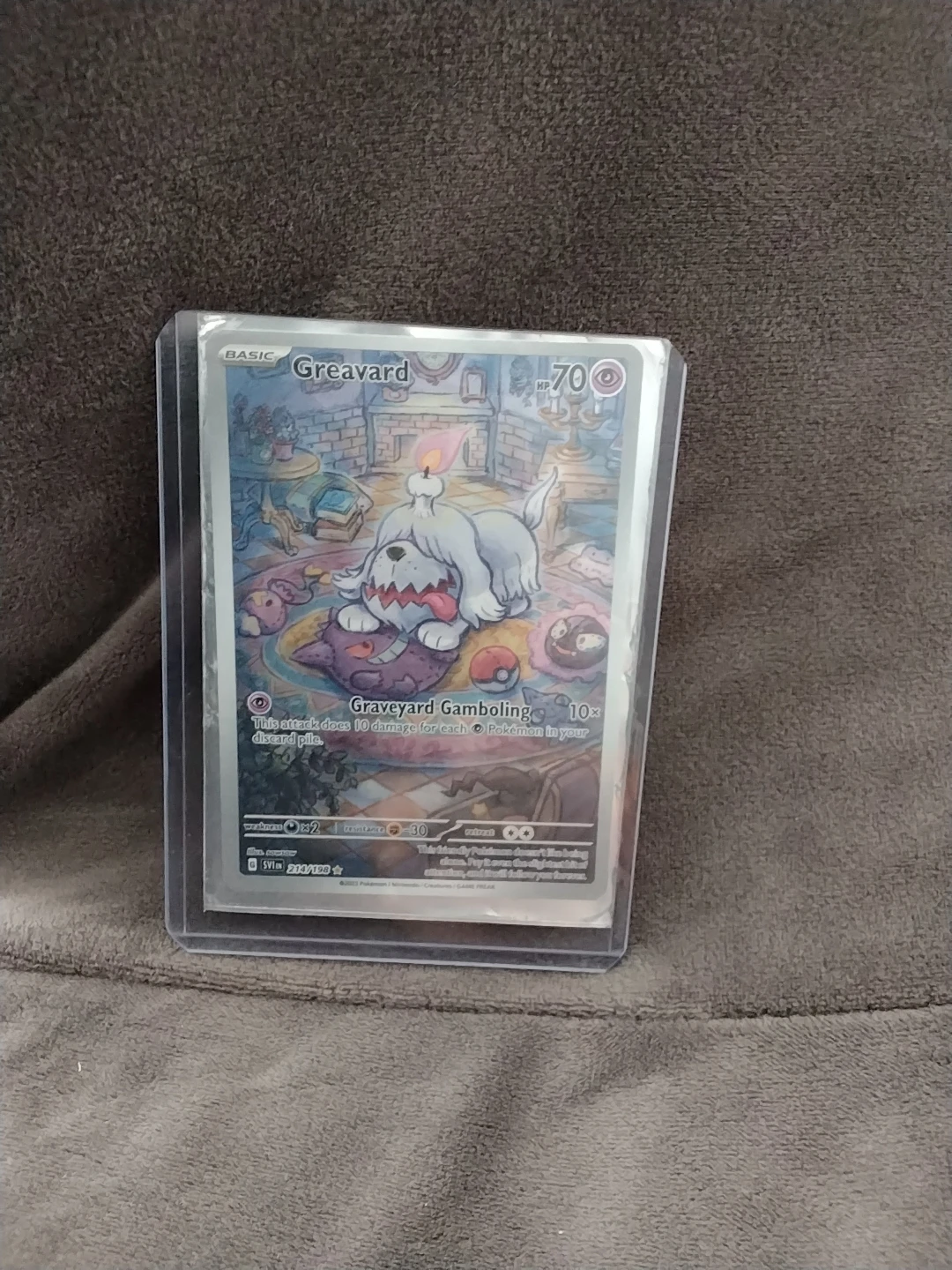 Pokemon Greavard SVI 214/198 Card