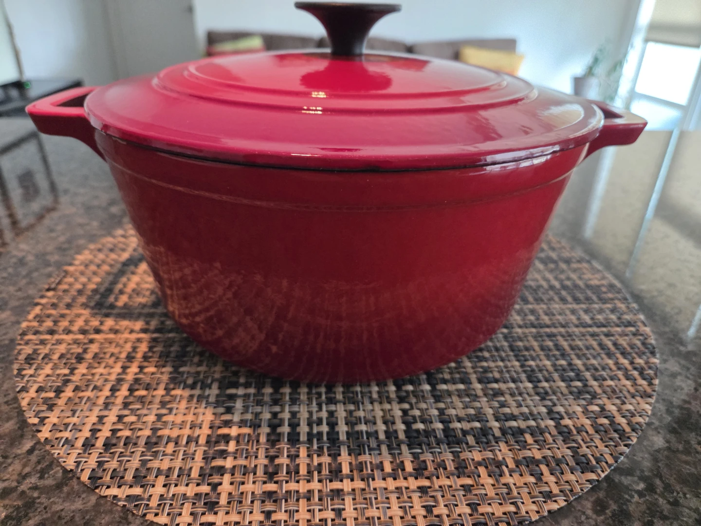 Master Chef Red Cast Iron Dutch Oven 4.8QT - photo 2