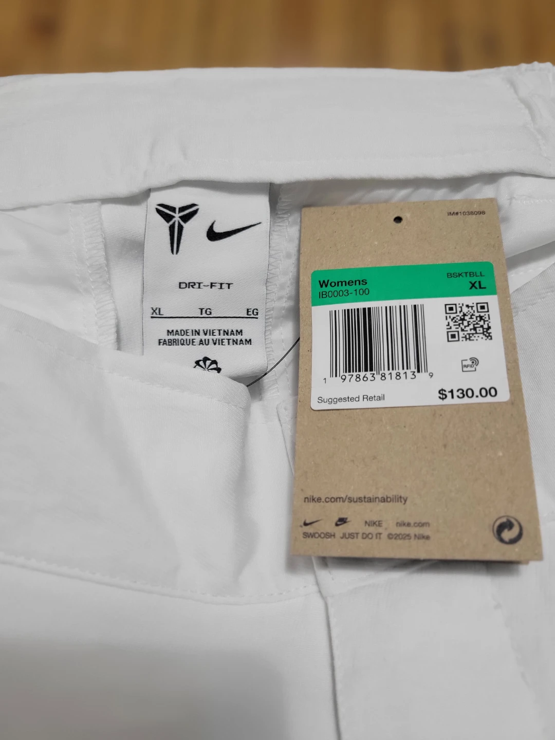 Nike Dri-FIT Women's Wide Leg Pants XL White - photo 2