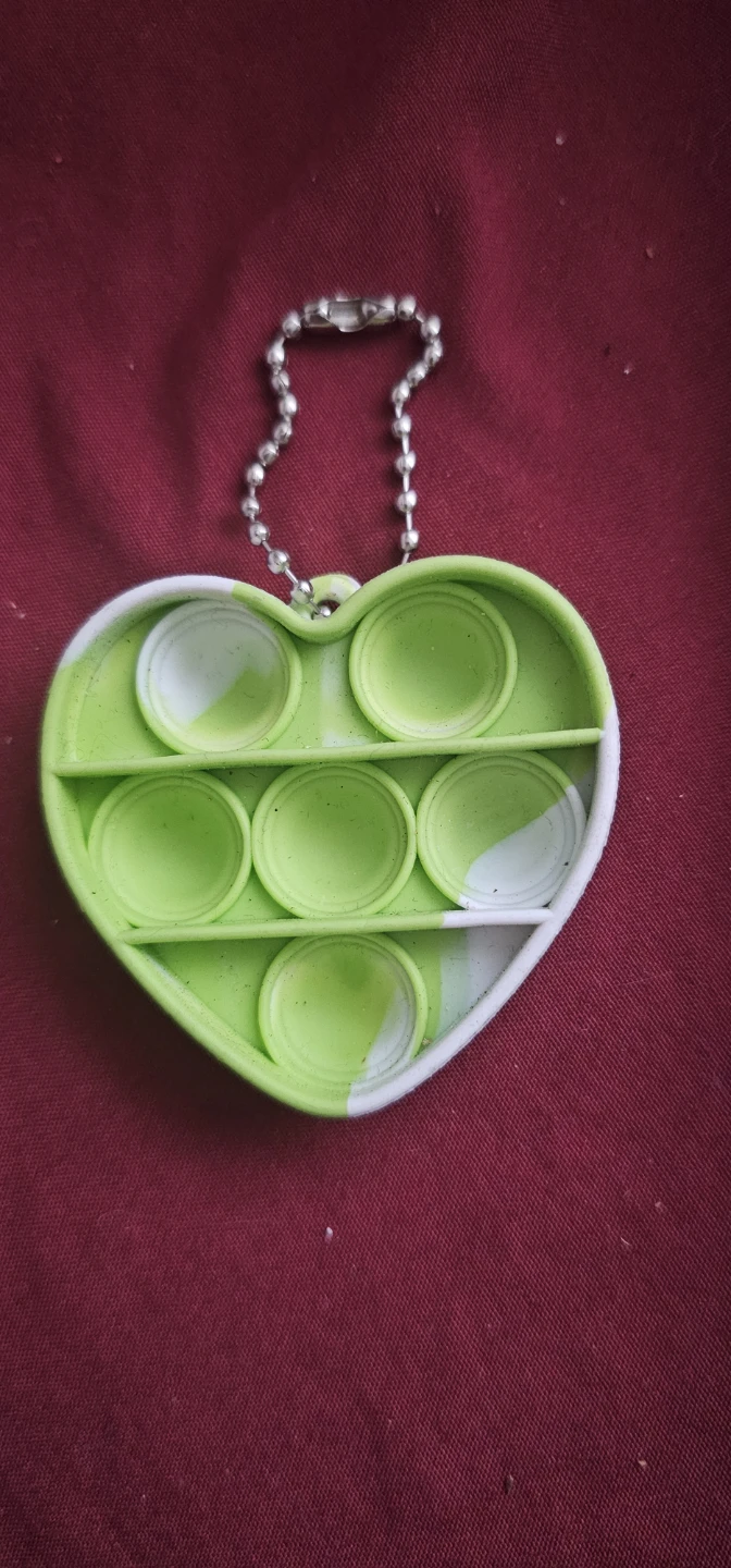 Heart-Shaped Fidget Toy Keychain