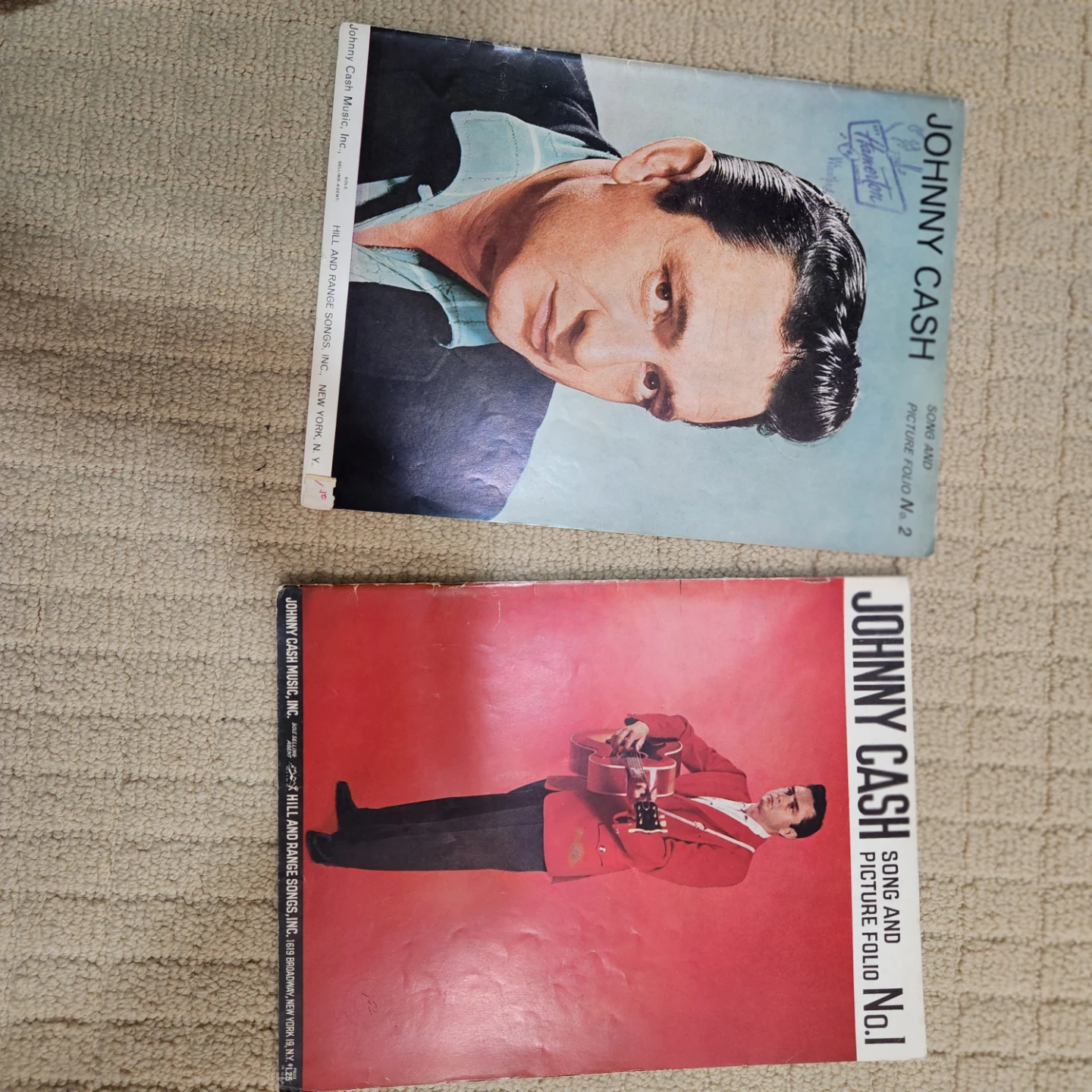 Johnny Cash Song and Picture Folio No. 1 & No. 2