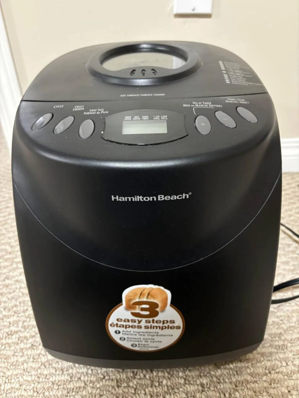 Hamilton Beach Bread Maker – 12 Settings + Digital Display! - photo 5