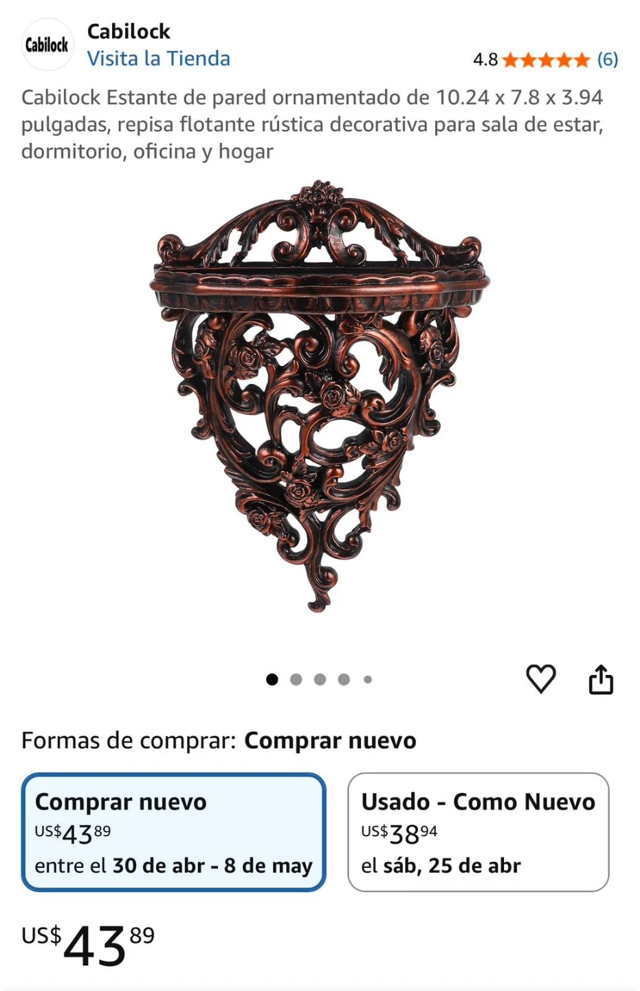 Ornate Wall Shelf