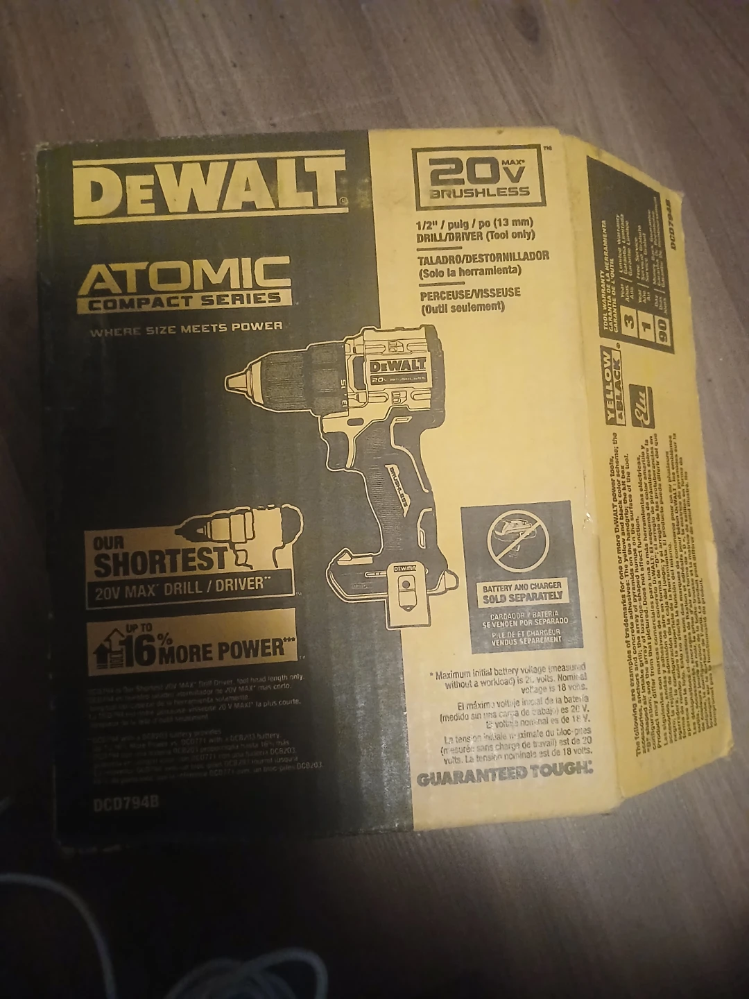 DEWALT ATOMIC 20V MAX Brushless Drill/Driver (Tool Only)