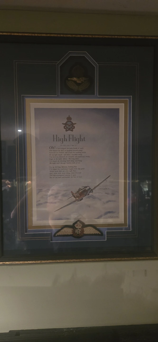Framed "High Flight" Poem with RCAF Crest