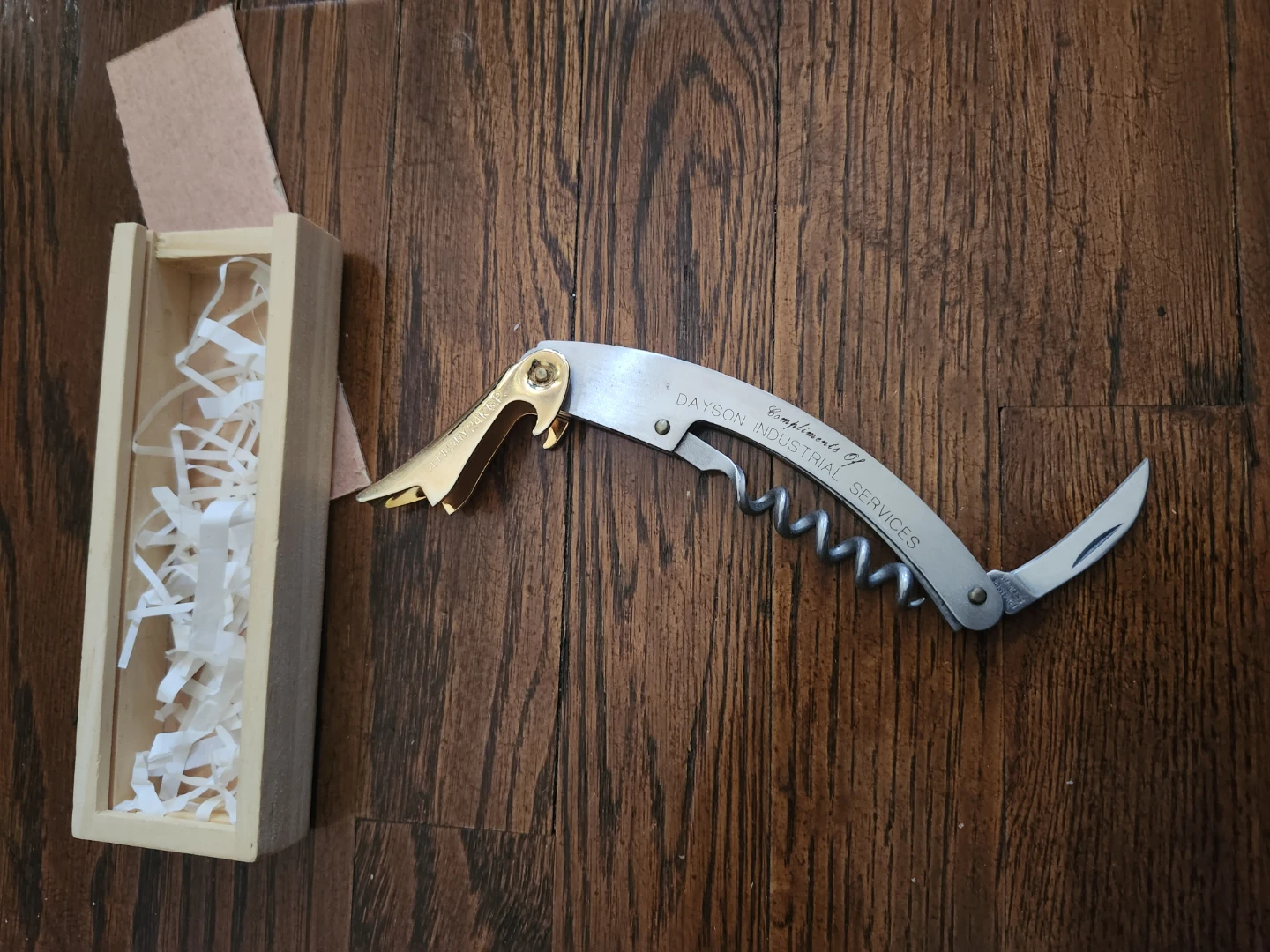 Waiter's Corkscrew with Knife - Germany 24K G.P.