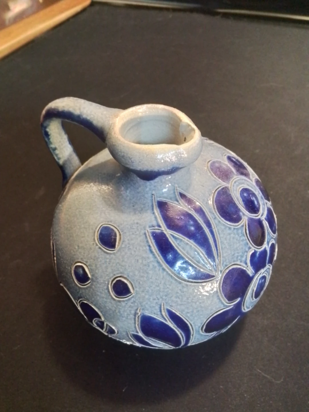 Schilz blue floral ceramic jug - photo 3