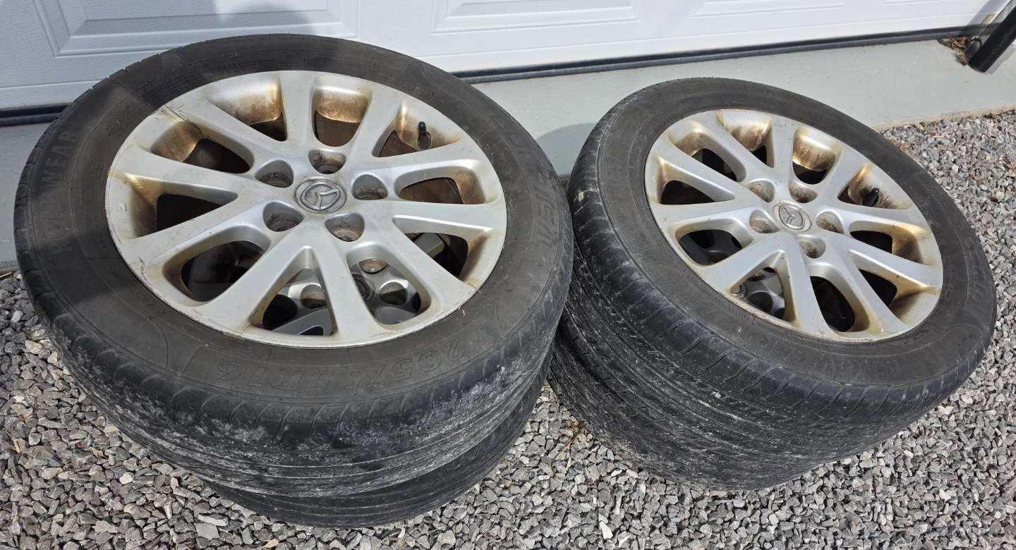 Set of 4  Mazda Rims - 205/55R16 - photo 2
