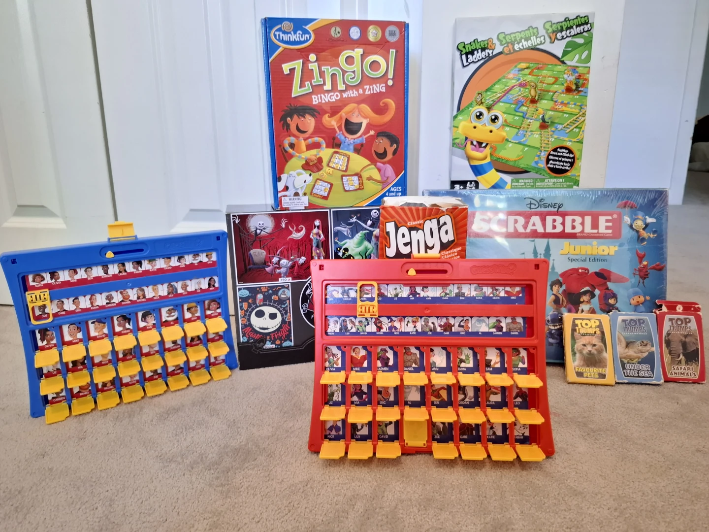 Assortment of Games,  board games and puzzle