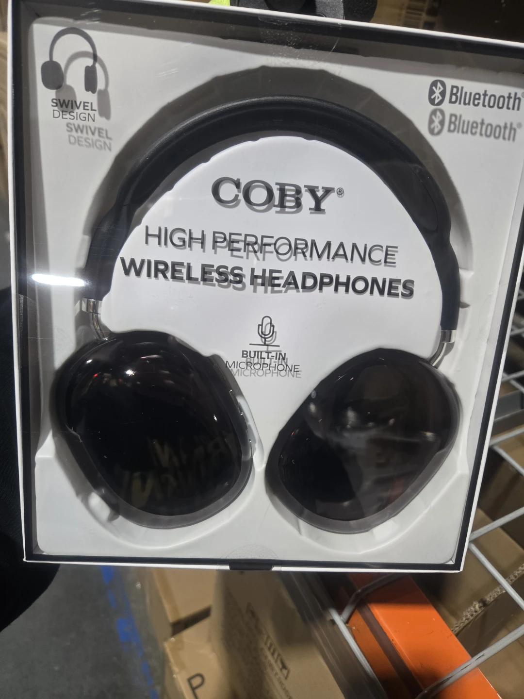 Coby Wireless Headphones - Black