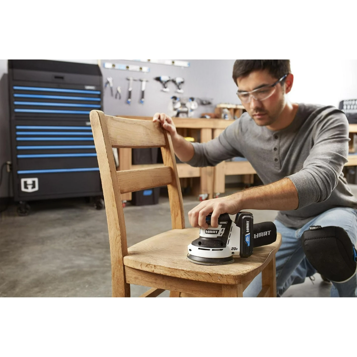 HART 20V Cordless Orbital Sander with 1.5Ah Battery - photo 3