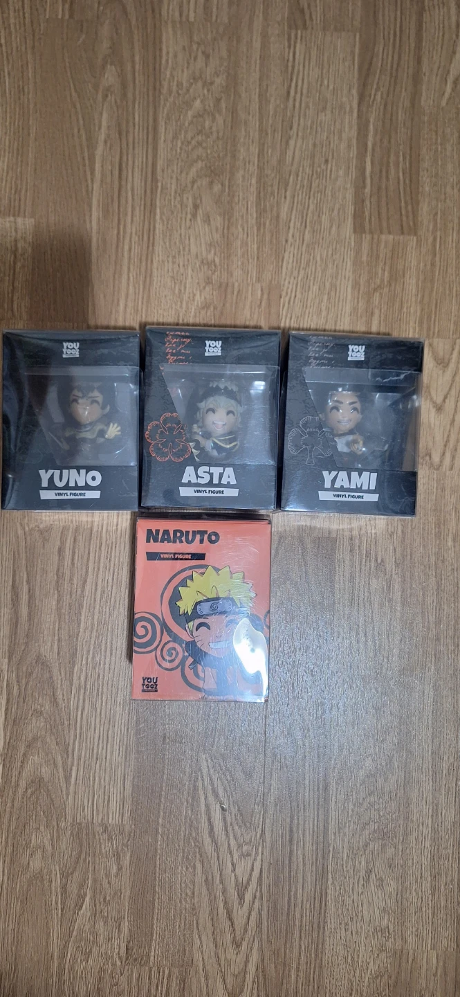 YouTooz Vinyl Figures - Yuno, Asta, Yami, Naruto