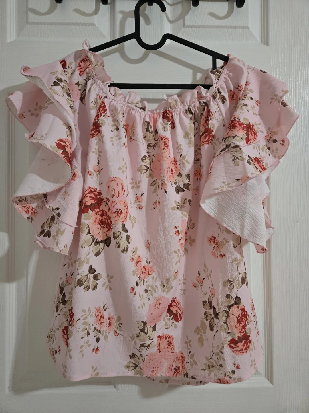 SHEIN LUNE Floral Off Shoulder Blouse - photo 4