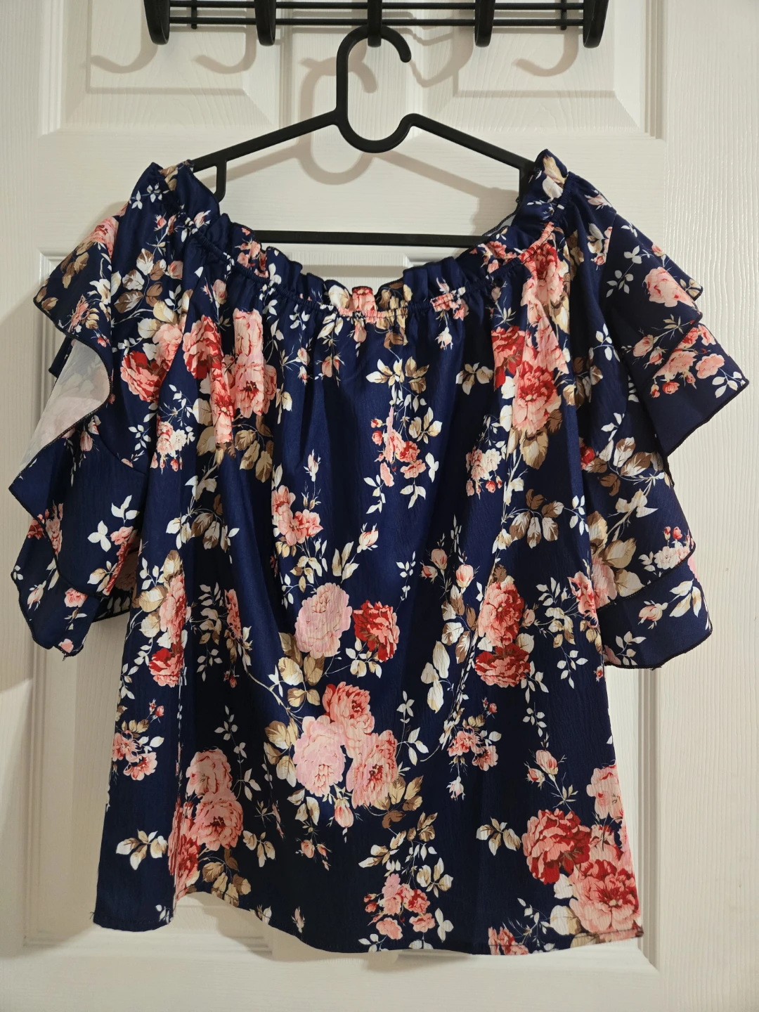 SHEIN LUNE Floral Off Shoulder Blouse - photo 5