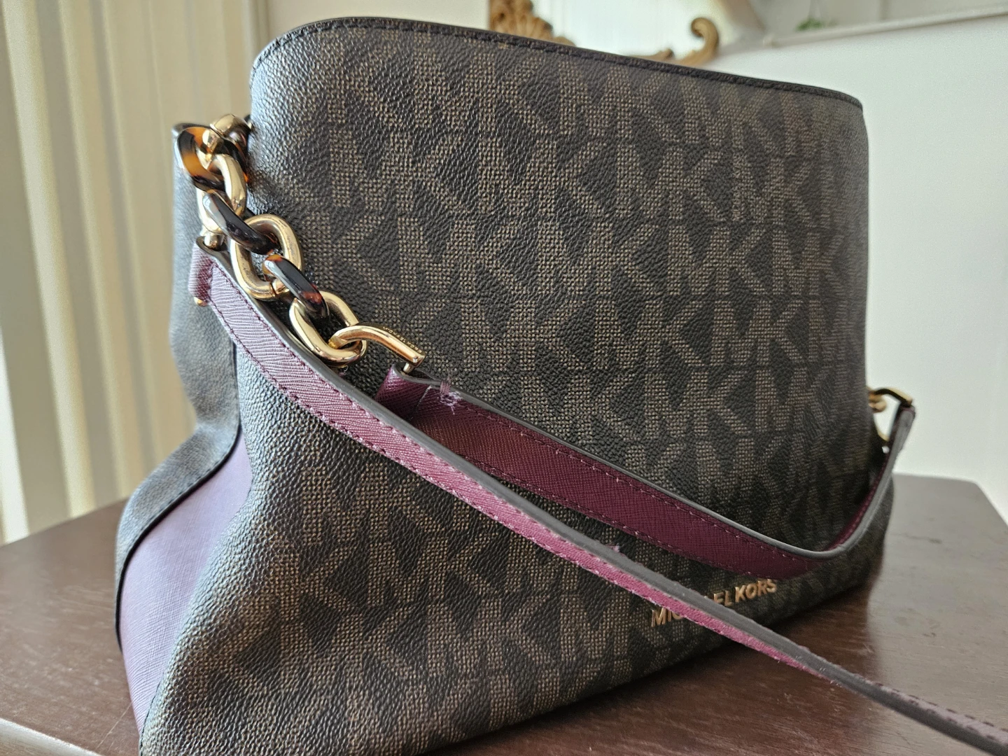 Michael Kors Signature Monogram Bucket Bag with Wallet - photo 4