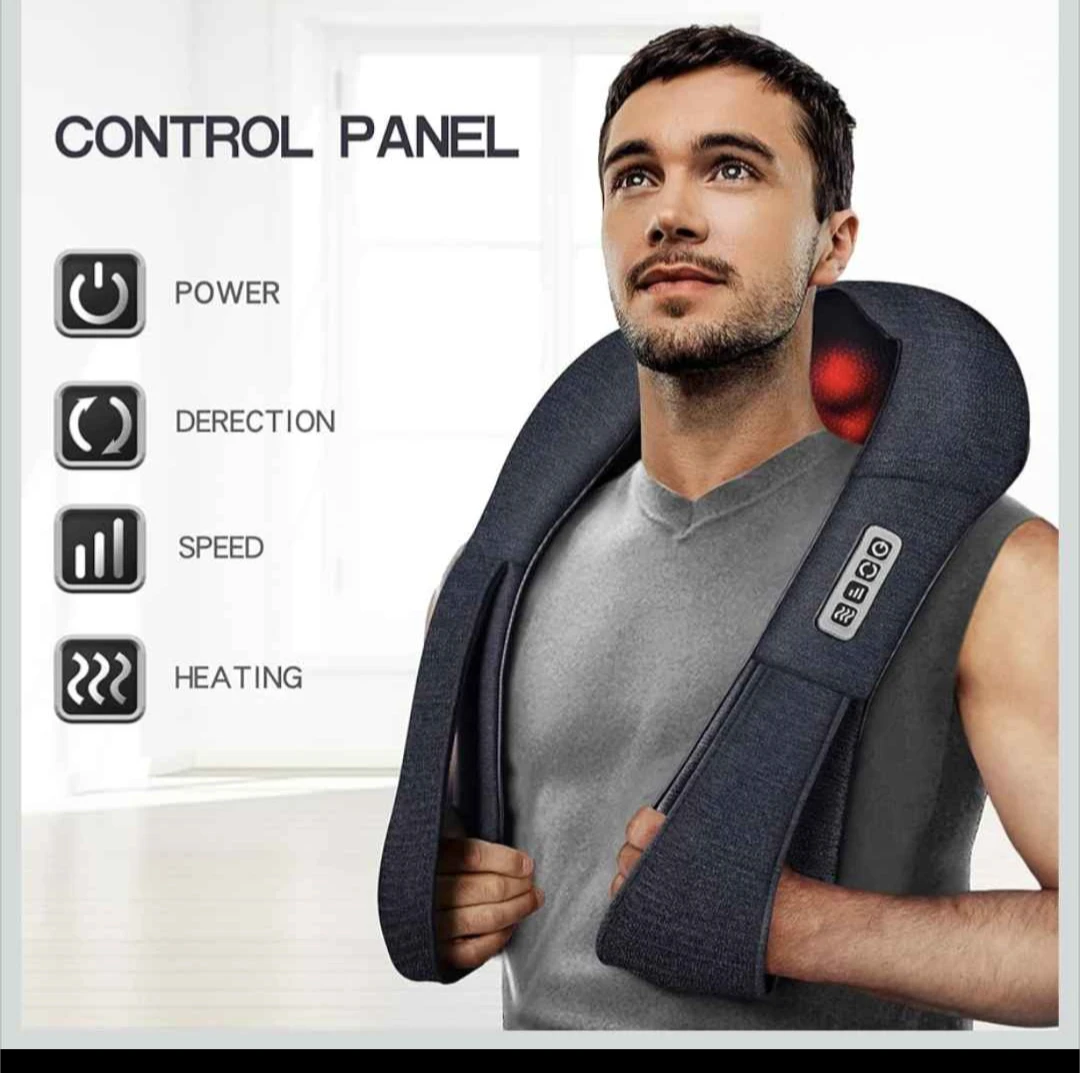 Neck Massager with Heat and Car Adapter - photo 2