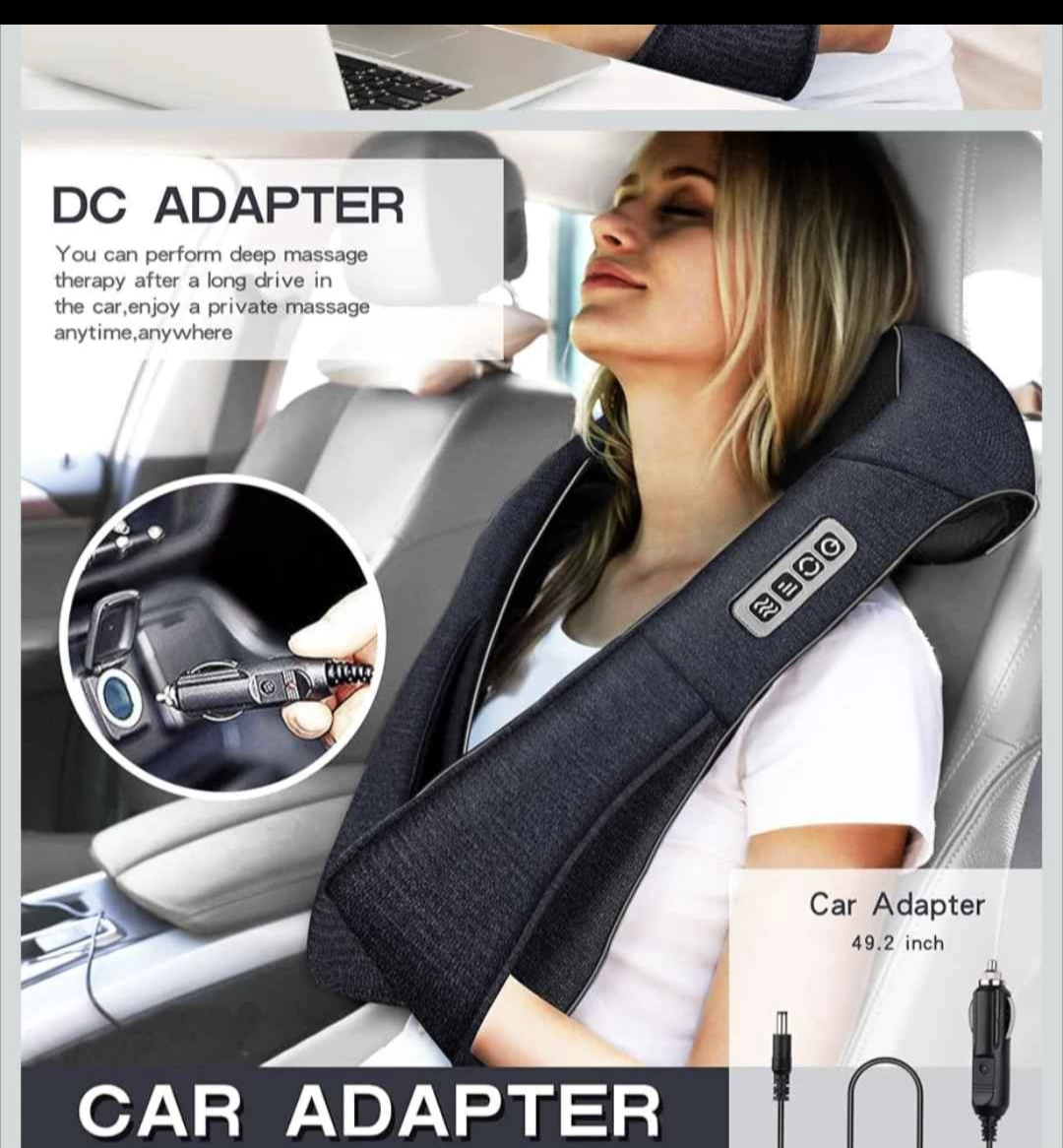 Neck Massager with Heat and Car Adapter - photo 4
