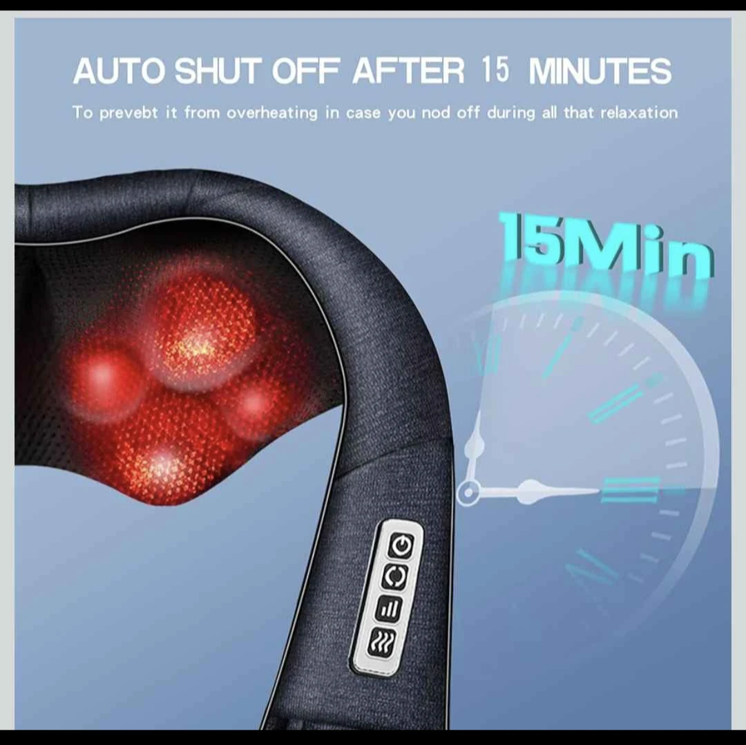 Neck Massager with Heat and Car Adapter - photo 5