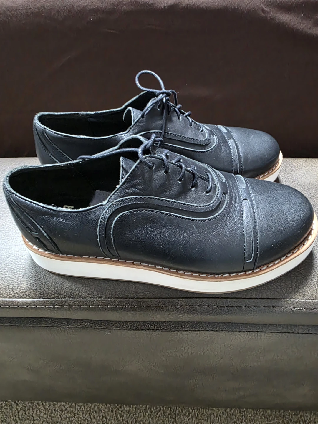 Camper Black Leather Oxford Shoes - photo 2