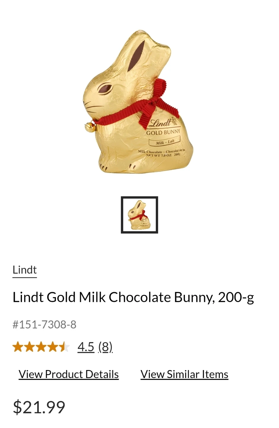 NEW! Lindt Chocolate Bunnies - photo 3