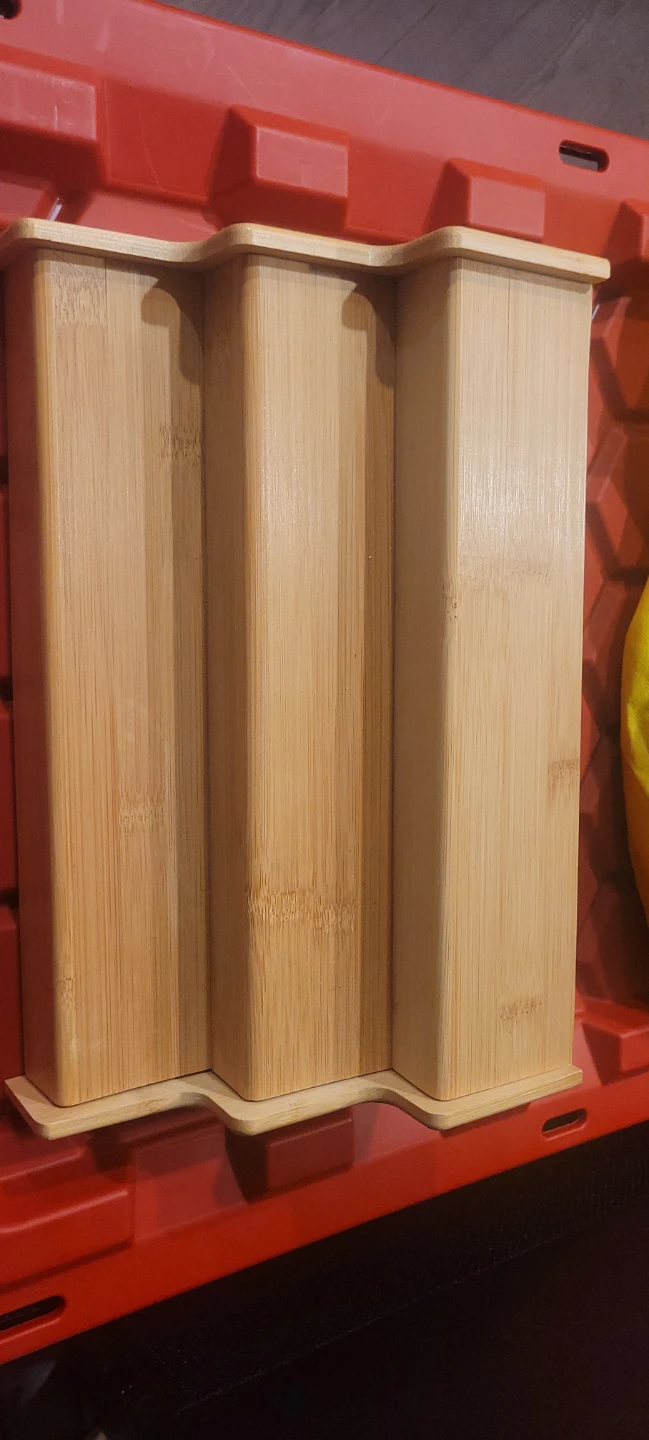 Bamboo Utensil Organizer Drawer Insert - photo 3