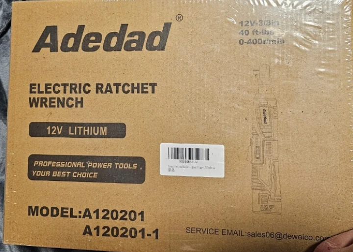 Adedad Electric Ratchet Wrench 12V Lithium *sealed BNIB*