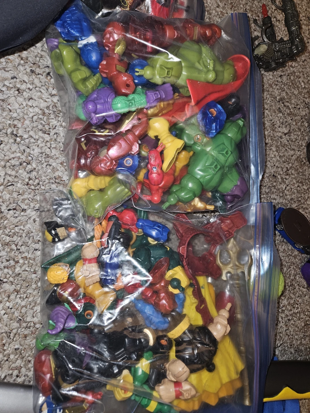 Mixed Lot of Toy Figures and Monster Trucks