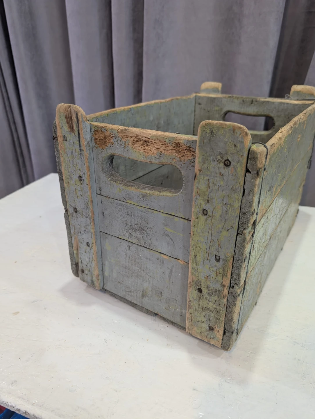 Beautiful Vintage Wooden Crate - photo 2