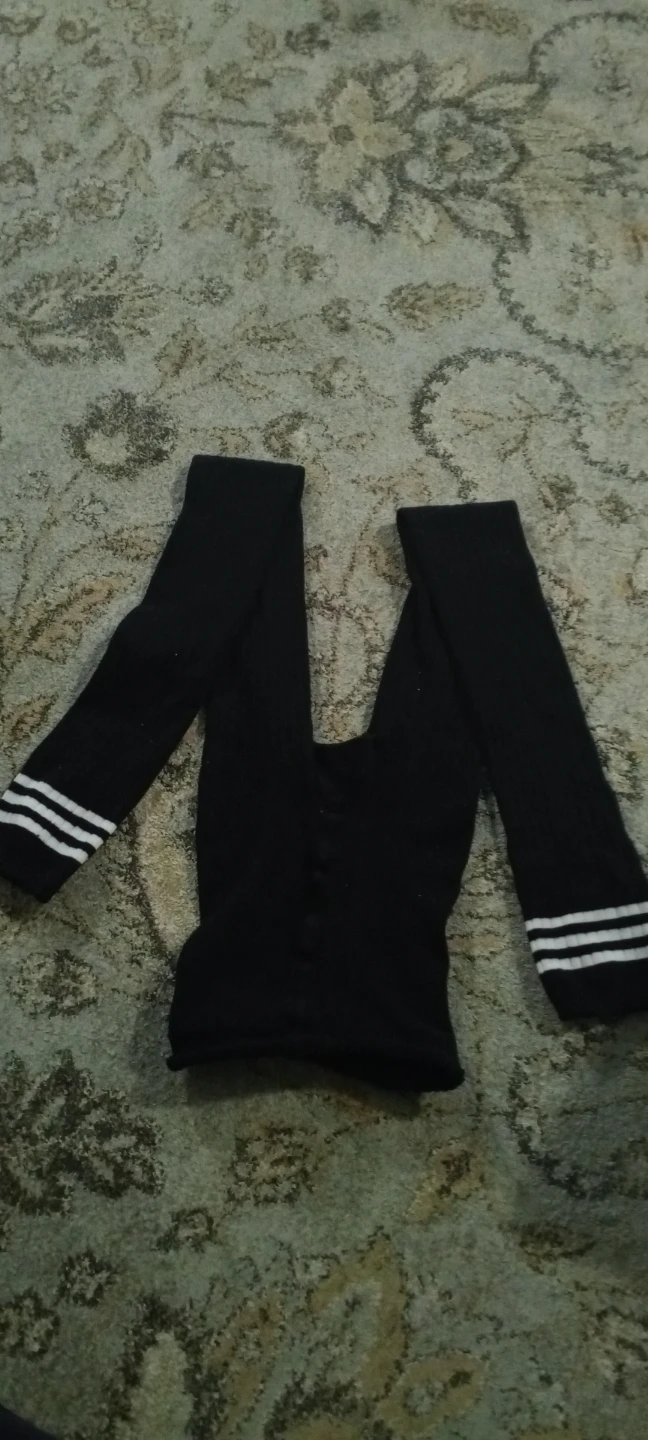Black  3-Stripes Tights