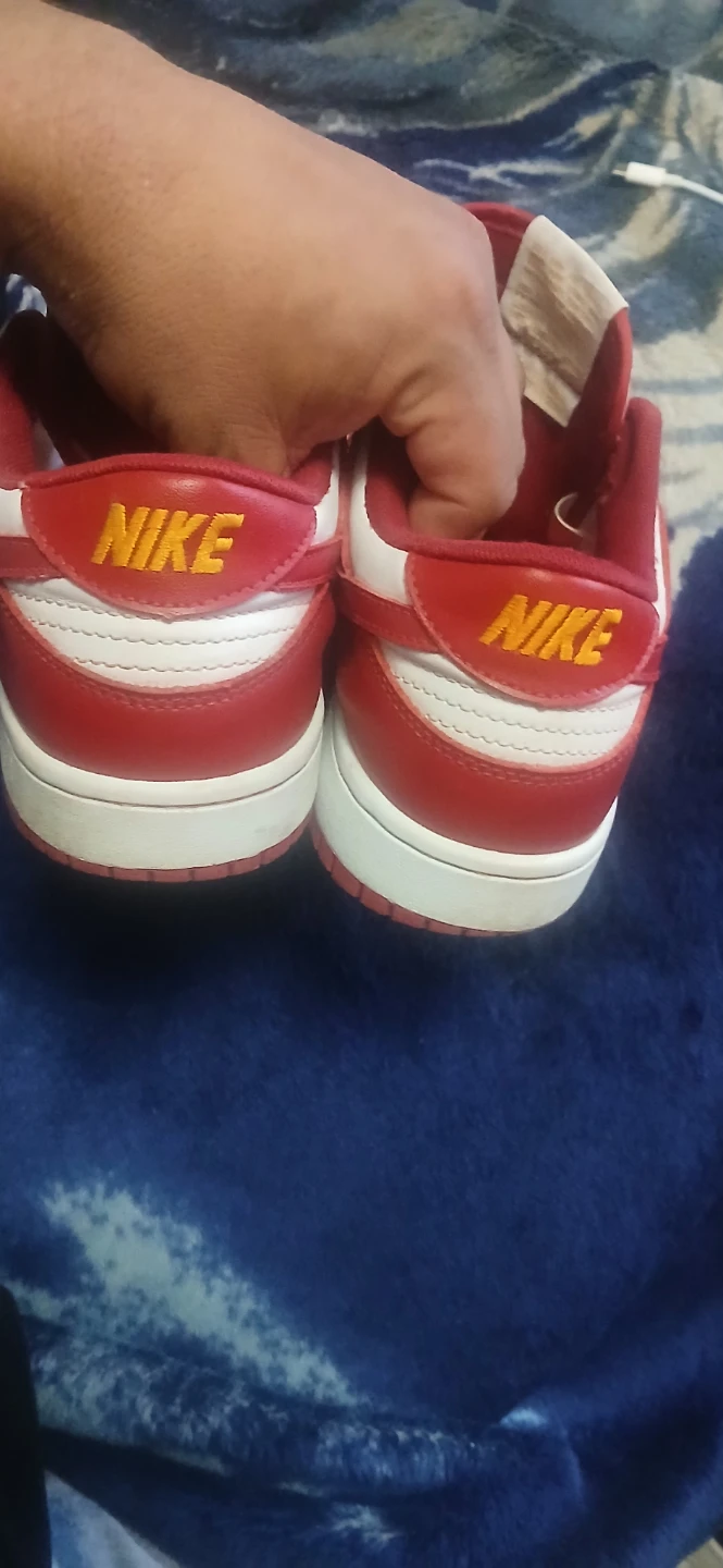 Nike Dunk Low Red White Sneakers - photo 5