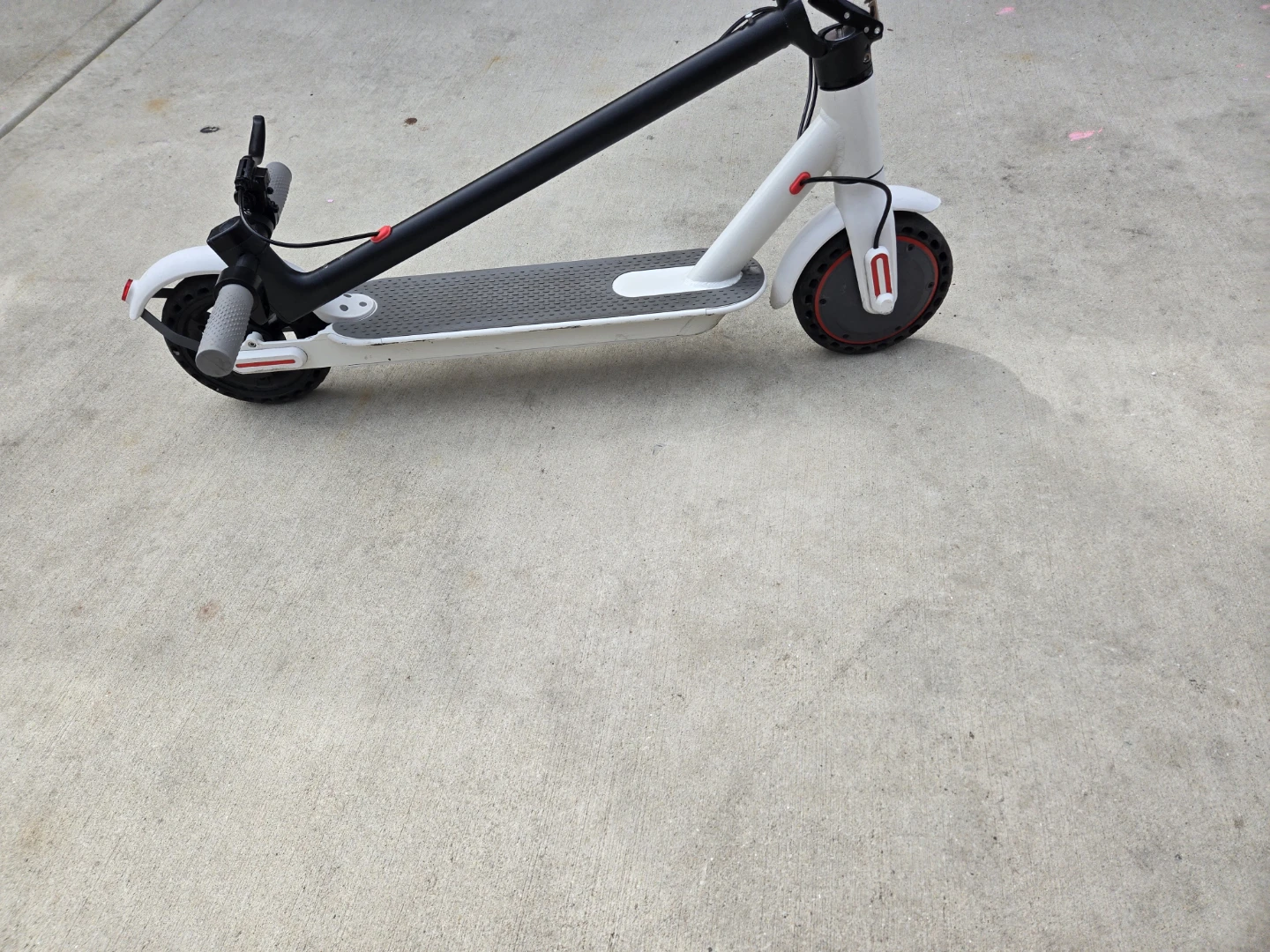 White Electric Scooter