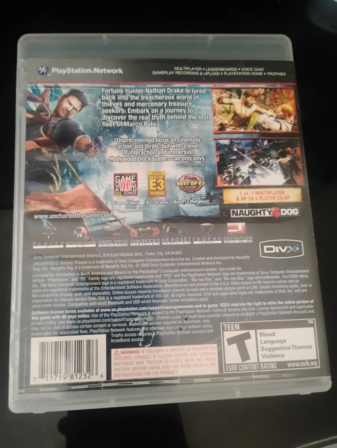 Uncharted 2: Among Thieves PlayStation 3 Game - photo 3