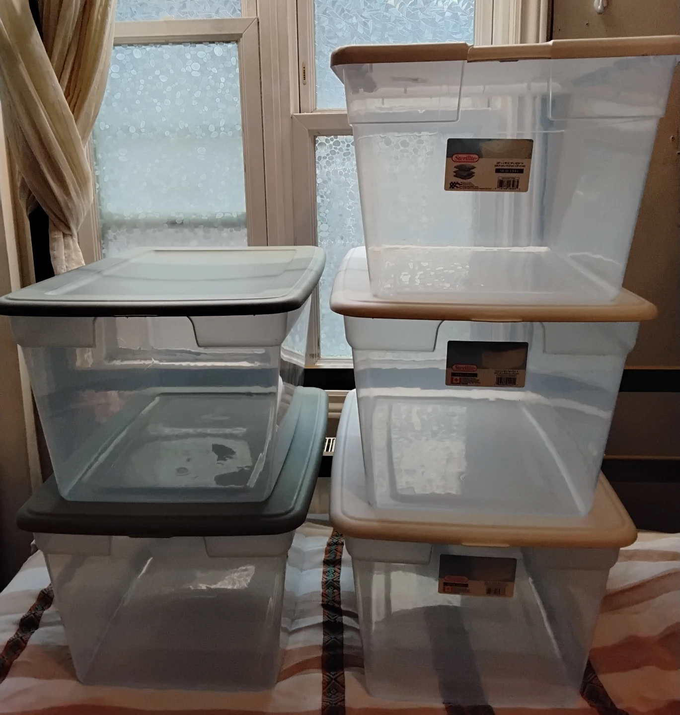 Sterilite Storage Bins (full set of 5)