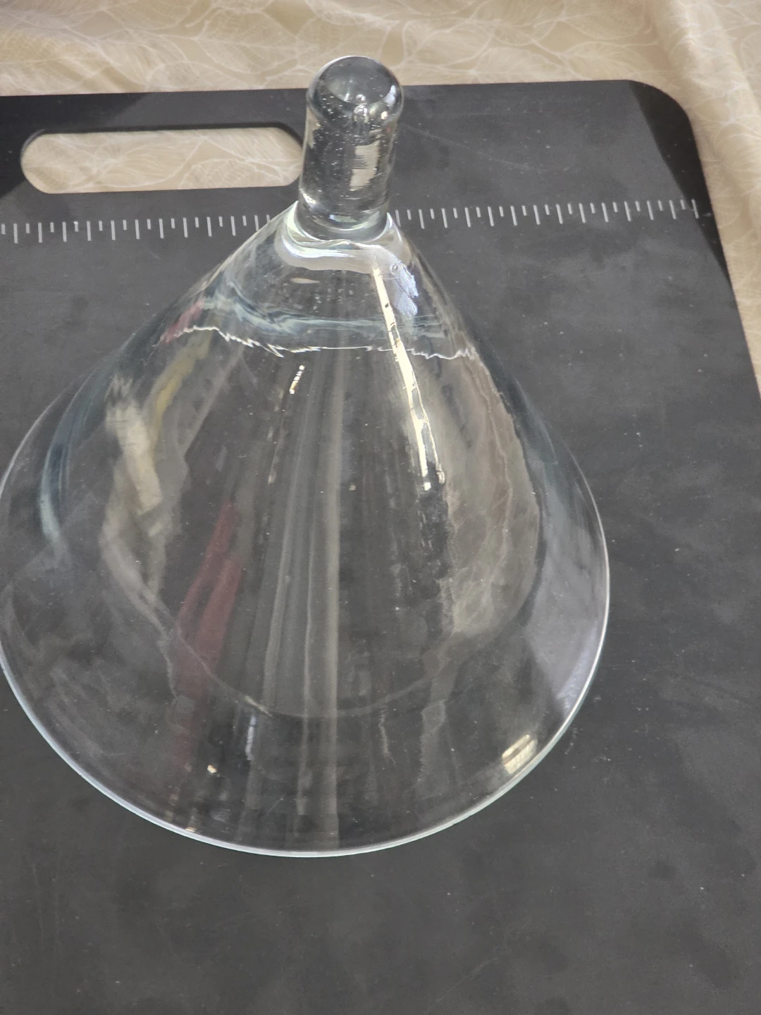 Vintage hand blown Glass Cloche
