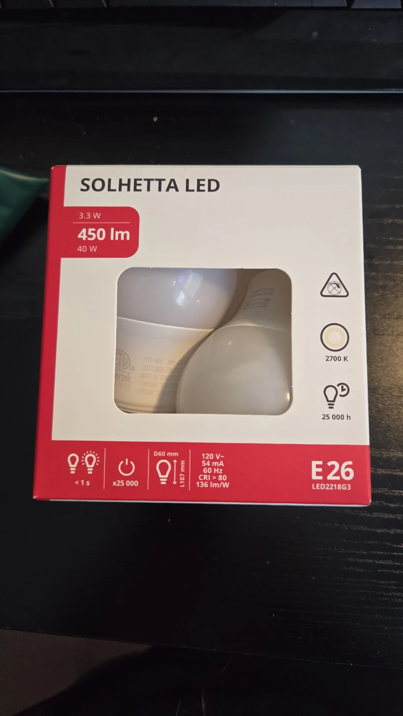 Ikea LED lightbulbs