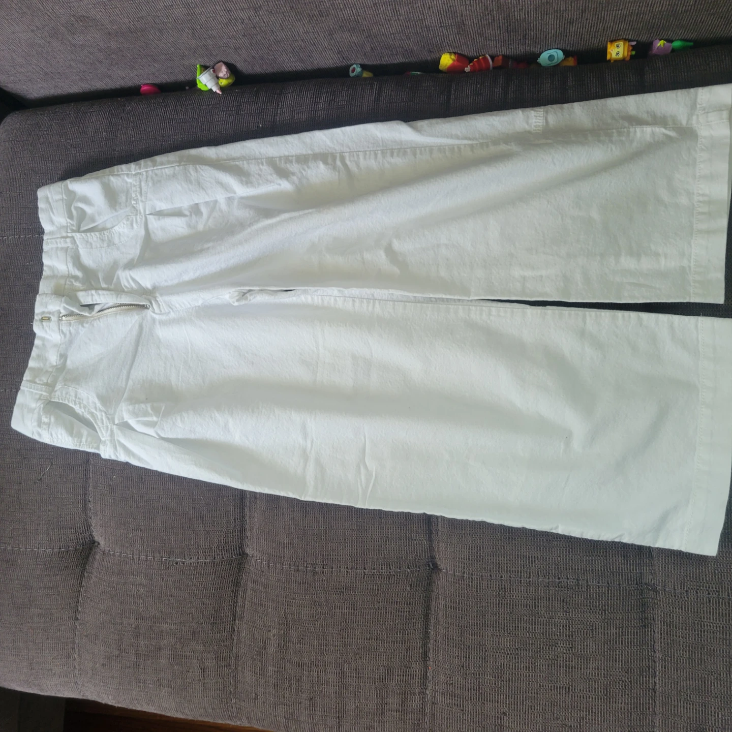 Zara White Cargo Pants Size 10