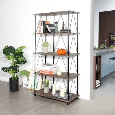 Axbridge Metal and Wood 4-Shelf Bookcase - need gone ASAP - photo 3