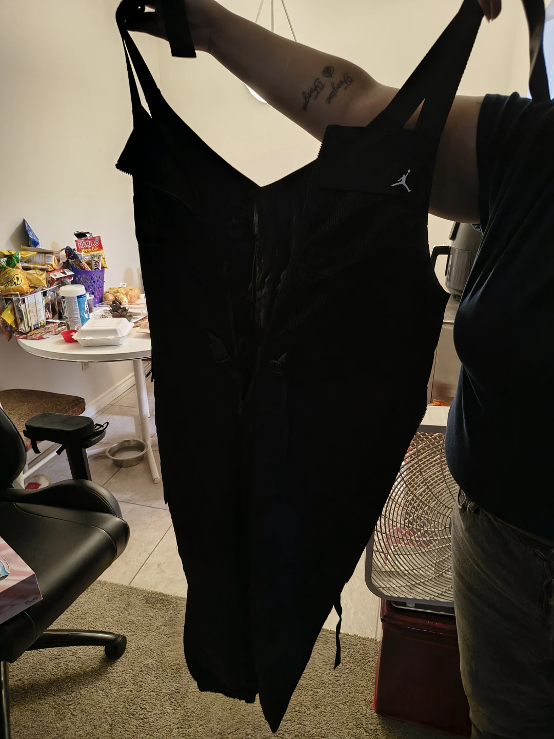 Jordan Black women's overalls 2xl