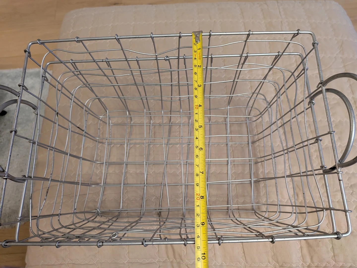 Wire Storage Basket with Handles - photo 3