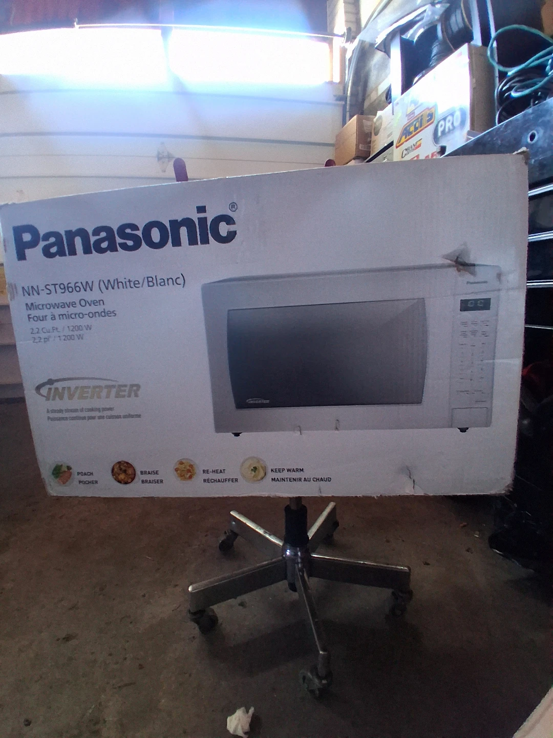 Panasonic NN-ST966W Microwave Oven - White/Blanc - photo 3