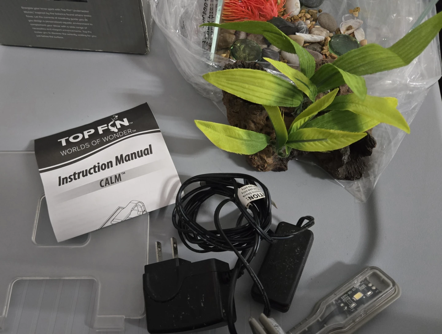 Top Fin Calm 0.5 Gallon Betta Tank Aquarium Kit with LED Light - photo 3
