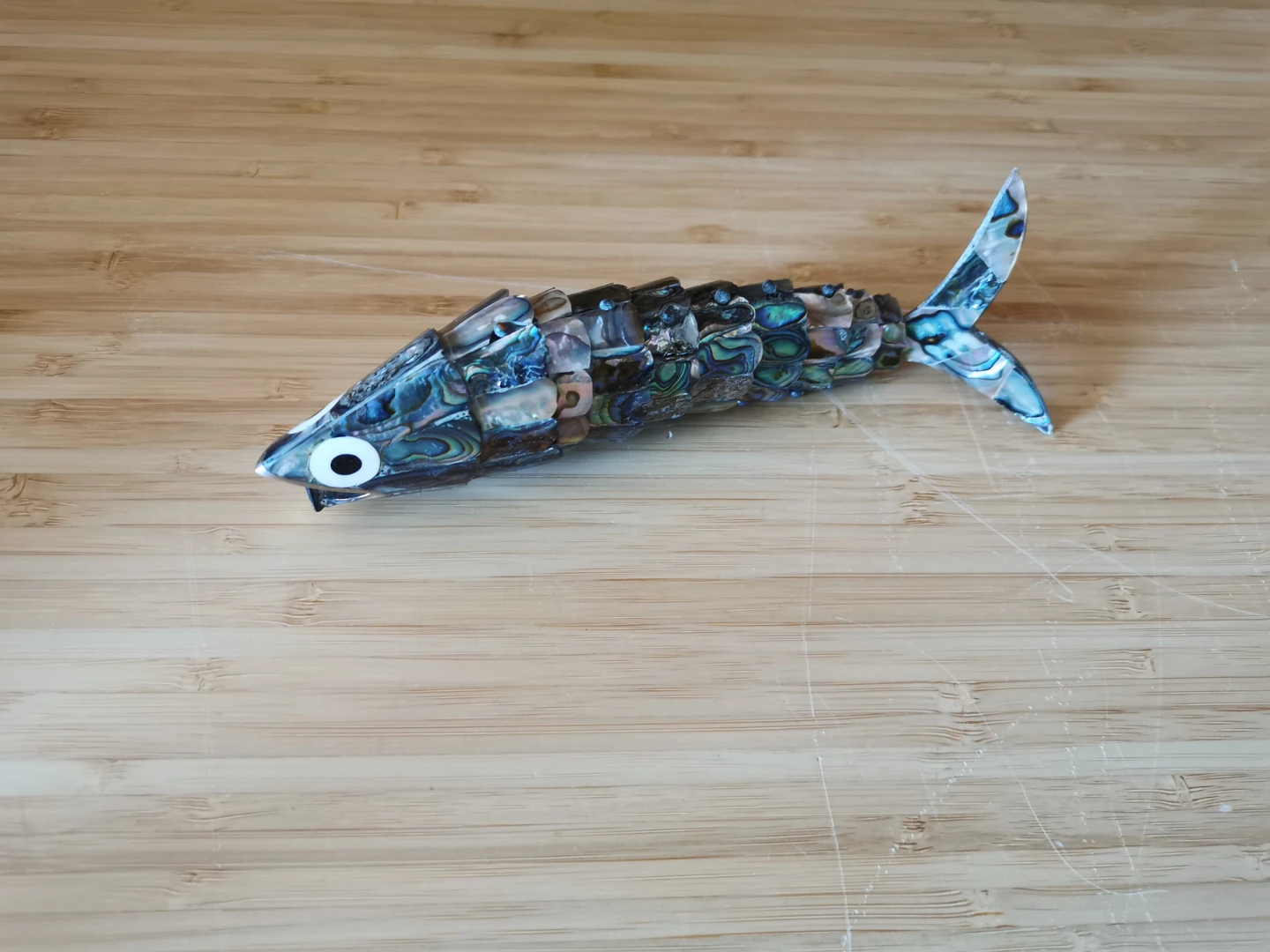 Vintage Articulated Abalone Fish Bottle Opener – Mid-Century - photo 2