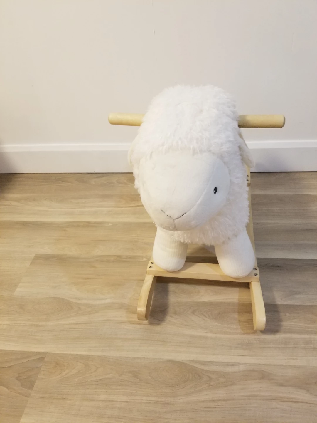 White Plush Sheep Rocker