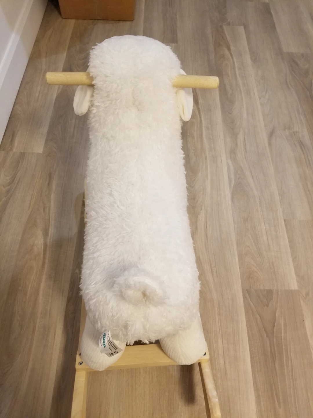 White Plush Sheep Rocker - photo 2