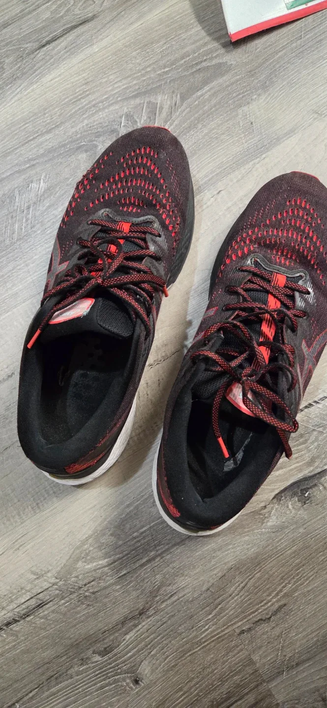 ASICS Gel-Kayano 28 Running Shoes Men's Size 12, Black/Red - photo 2