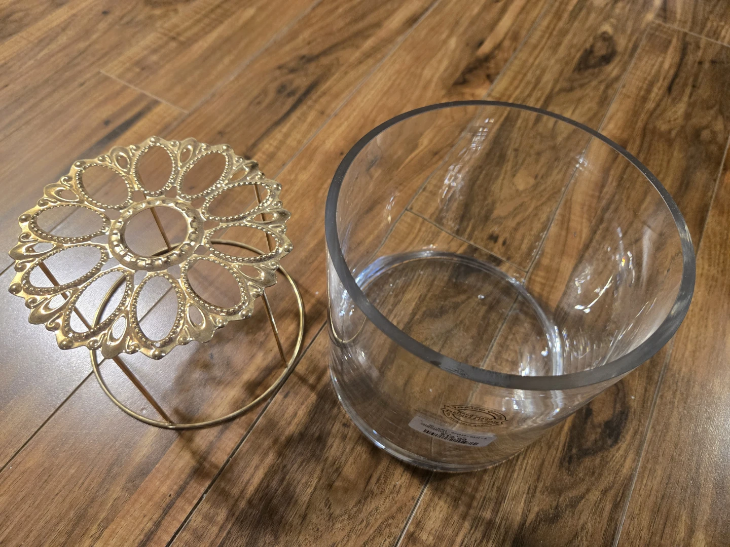 Gold metal floral insert for vase - photo 3