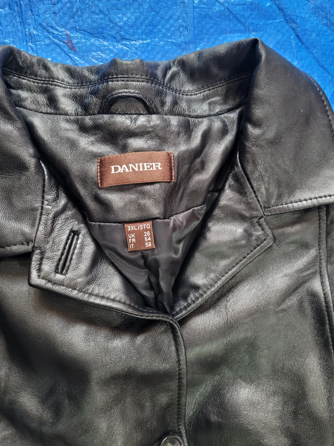 DANIEL Women's Black Leather Jacket 3XL - photo 3