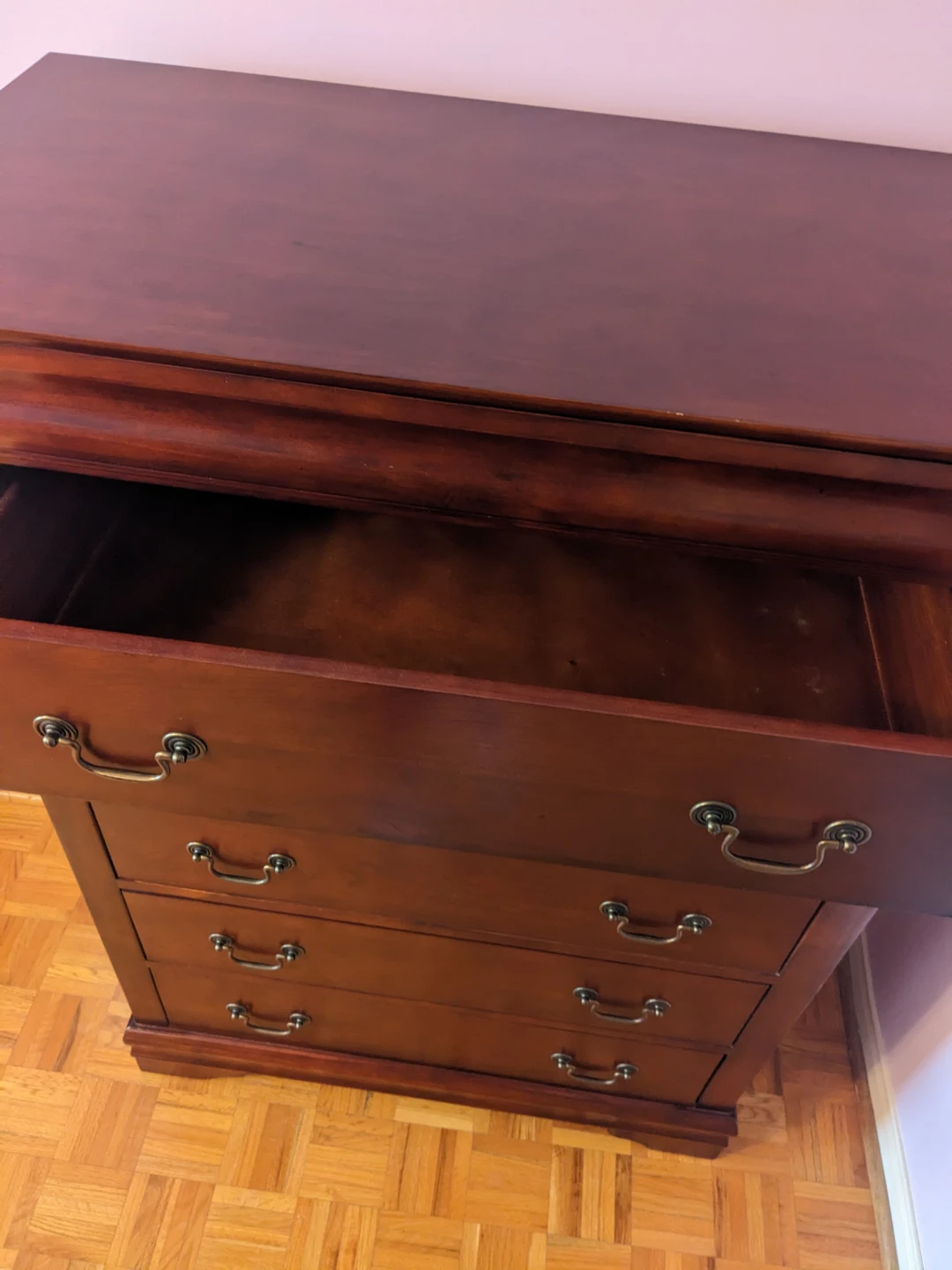Dark Wood 5-Drawer Dresser - photo 4