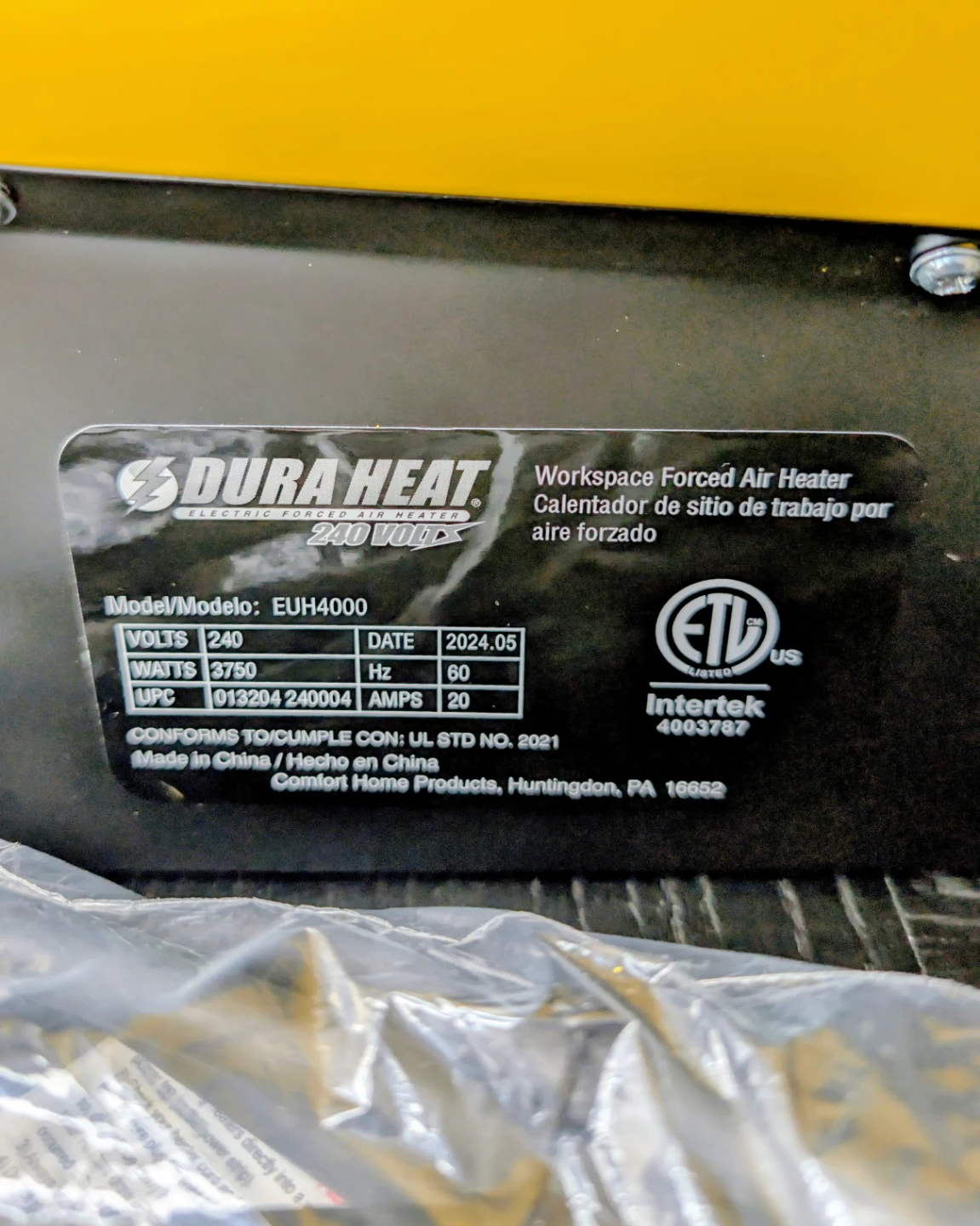 🔥 BRAND NEW: Dura Heat 240V Garage/Workshop Heater (12,800 BTU) - photo 4